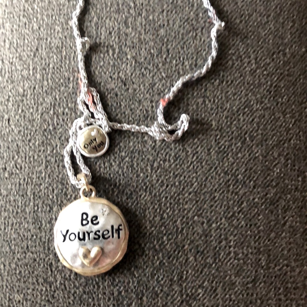 Silver necklace costume jewelry